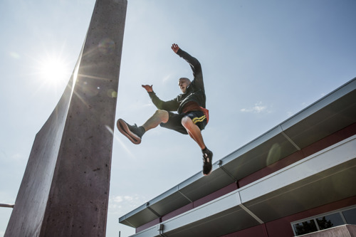 Parkour-anlægget 'Legeamøben ved Stadionhal 1'